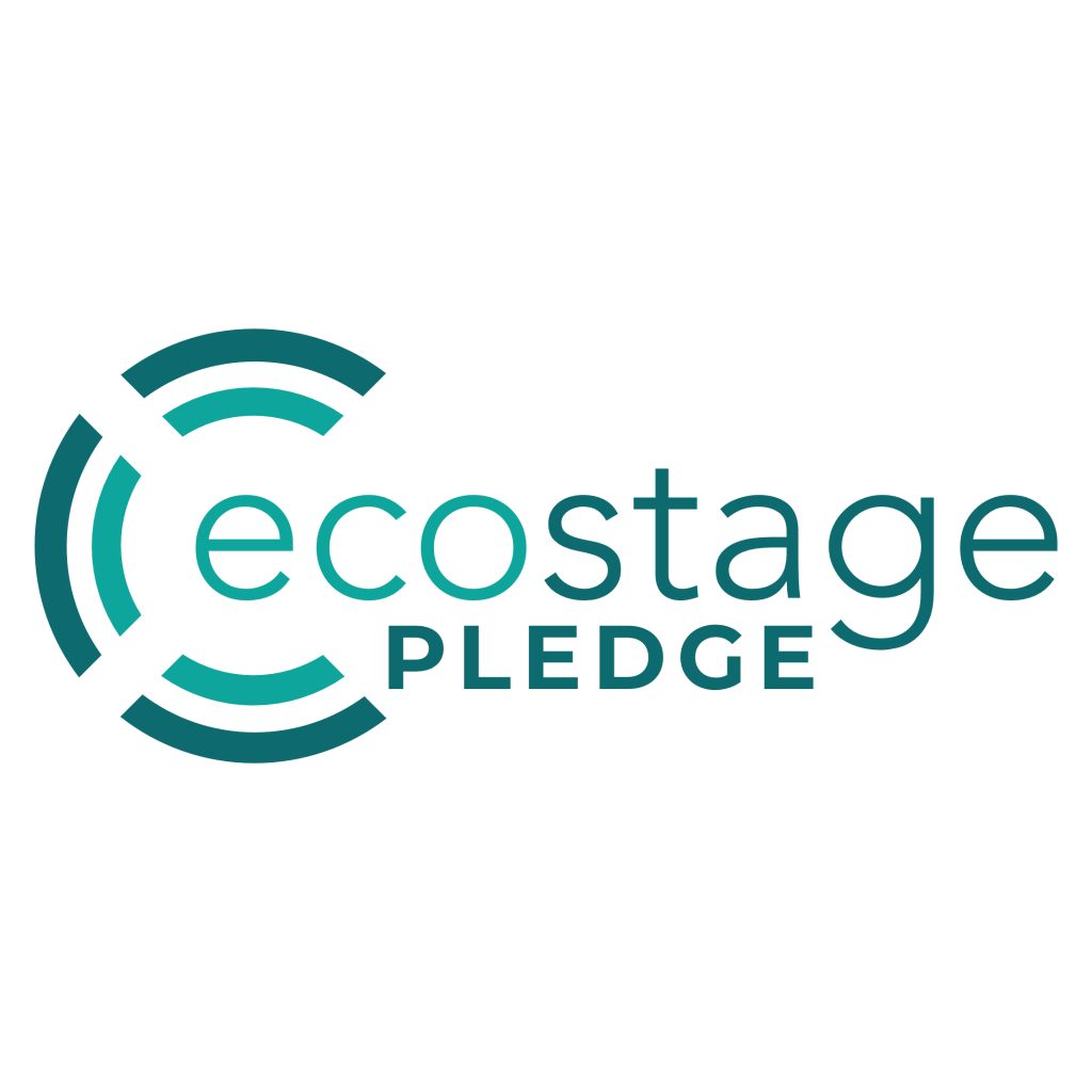 The word 'Ecostage Pledge' in green